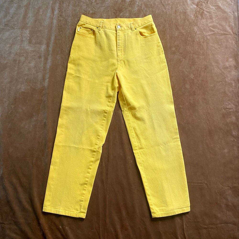 💛 VINTAGE YELLOW RALPH LAUREN HIGH WAIST JEANS 💛